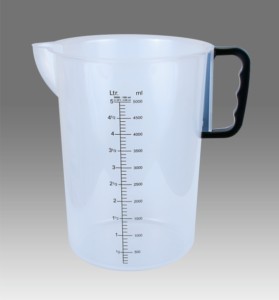 Miarka duży dozownik plastikowy 5000ml / 5l