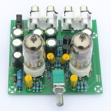 przedwzmacniacz lampowy 6J1 STEREO DIY