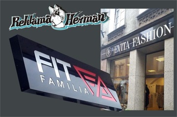 Коробка 55х230см DIBOND LED односторонняя