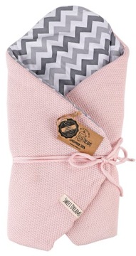 ROŻEK NIEMOWLĘCY TKANY BAWEŁNA 75x75cm RÓŻOWY