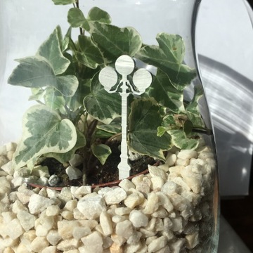 ЛЕС В СТЕКЛЯННОЙ БАНКЕ МИНИ ФОНАРЬ УКРАШЕНИЕ 8СМ 10ШТ