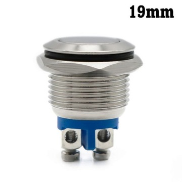 PRZYCISK przełącznik na panel 19mm metalowy 230v