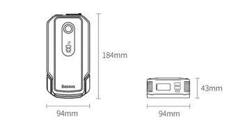 BASEUS POWER BANK STARTER START BOOSTER TORCH 20000мАч + ЗАЖИМЫ