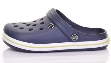 DAMSKIE KLAPKI PIANKOWE LEKKIE WYGODNE CHODAKI GRANATOWE