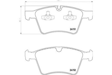 ТОРМОЗНЫЕ КОЛОДКИ BREMBO MERCEDES GL 350 CDI 4-MATI