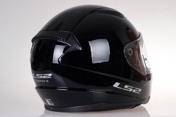 LS2 FF353 RAPID МОТОЦИКЛЬНЫЙ ШЛЕМ ГЛЯНЦЕВЫЙ ЧЕРНЫЙ С СИСТЕМОЙ PINLOCK XL ECE 22.06