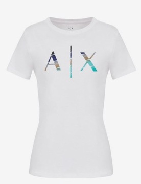 Armani Exchange t-shirt 3KYTKK YJX9Z 1000 biały M