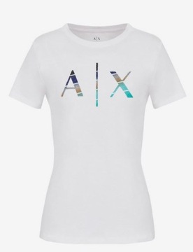 Armani Exchange t-shirt 3KYTKK YJX9Z 1000 biały S