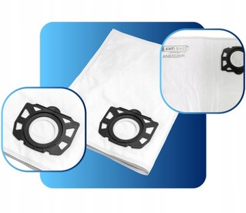 4 фильтр-мешка для пылесоса KARCHER KWD WD 3 KFI 357 V17 V15 V19 SE WD2 V12