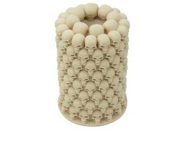 Стопка черепов, башня из костей - Dice Tower Bone white