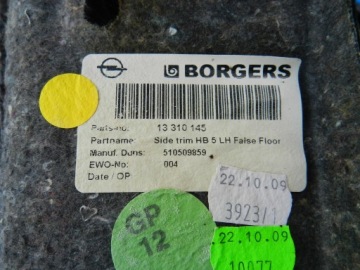 Облицовка багажника OPEL-PARTS Astra J FLEXFLOOR