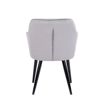 VELA КРЕСЛО VELA GREY GREY ЧЕРНЫЕ НОЖКИ