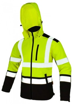 Kurtka ostrzegawcza robocza SOFTSHELL żółta rXXL