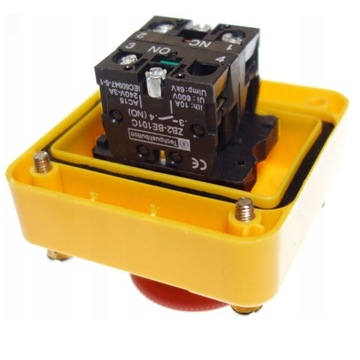 Кнопка аварийного останова, красный грибовидный переключатель НО/НЗ