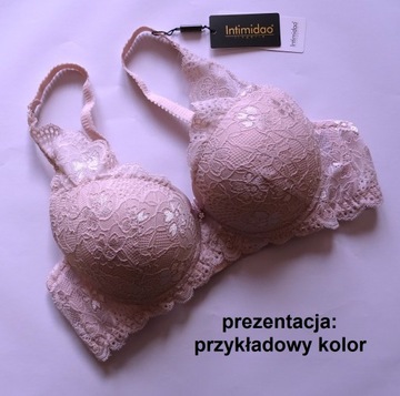 Кружевной бюстгальтер Intimidao super mega MAX push up бордовый 70 A