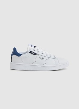 BUTY PEPE JEANS PLAYER BASIC PBS30545 800 6 SNEAKERSY SKÓRA NATURALNA -34%