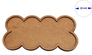 Movement Tray 25 mm / SLIM-FIT 8x25mm MDF/HDF 1 szt.