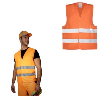 Kamizelka Ostrzegawcza Drogowa Bezrękawnik 3XL