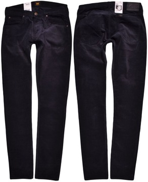 LEE spodnie SKINNY regular BLACK jeans LUKE _ W29 L34