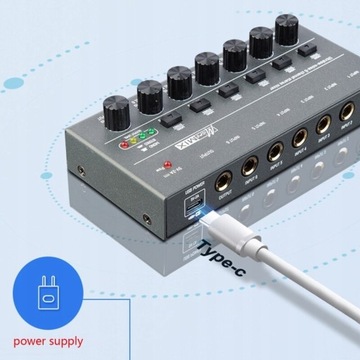 Стерео аудиомикшер Mini DJ Звуковой микшер с низким уровнем шума
