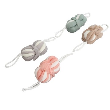 4 шт., сетчатый пуф для ванны, скраб-шарик