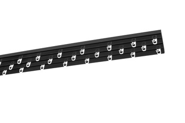 KARNISZ PCV Szyna sufitowa CZARNA 3-torowa 150 cm