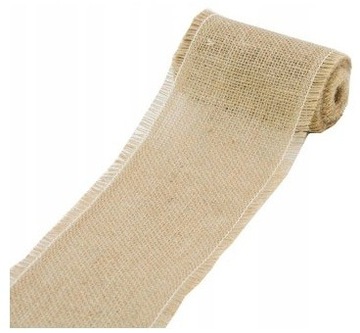 JUTA TKANINA NATURALNA ROLKA PŁÓTNO JUTOWE 10CMx5M