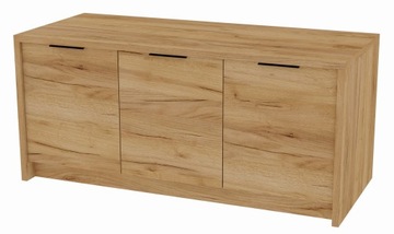 Wyspa kuchenna gotowa wyspa do kuchni z szafkami 180x80 cm dąb złoty