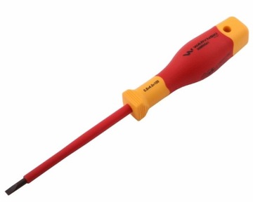 Wkrętak płaski izolowany 4 x 100 mm Waryński