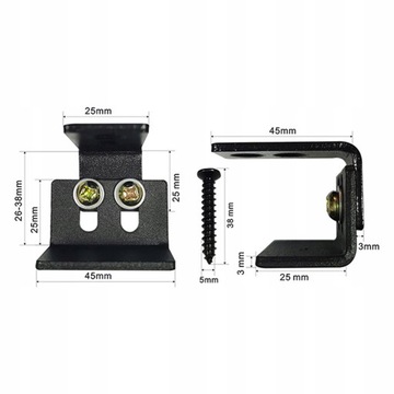 REGULOWANA PROWADNICA PODŁOGOWA W KAŁCIE LITERY