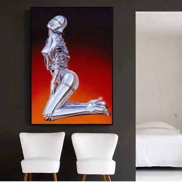 Plakat na płótnie Hajime-sorayama klasyczna grafik