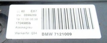 BMW 1 E87 STŘEŠNÍ OKNO