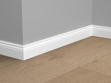 LISTWA MDF LK70F24-9002 70 MM BIAŁA OKLEINOWANA