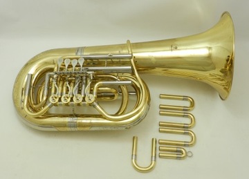Yamaha YBB-641 Bb Туба отремонтированный футляр + мундштук DR24-133