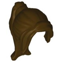 Lego Nowe Włosy Damskie Dark Brown c. brązowe średnio długie Kucyk 62696