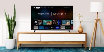 Светодиодный телевизор KRUGER MATZ UHD 4K 50 ДЮЙМОВ SMART GOOGLE TV HDR DVB-T2 HEVC