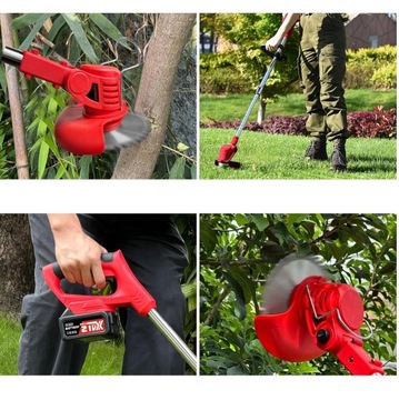 ТРИММЕР ДЛЯ ТРАВЫ 21 В 2X АККУМУЛЯТОРНАЯ КОСИЛКА ТЕЛЕСКОПИЧЕСКИЙ РЫЧАГ РЕГУЛИРОВКИ