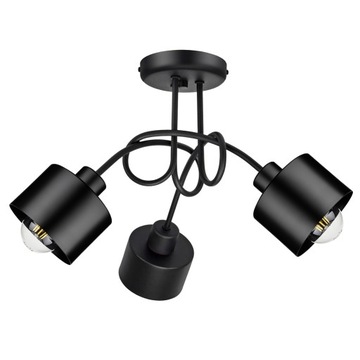 LAMPA SUFITOWA ŻYRANDOL PĘTLA LOFT EDISON LED
