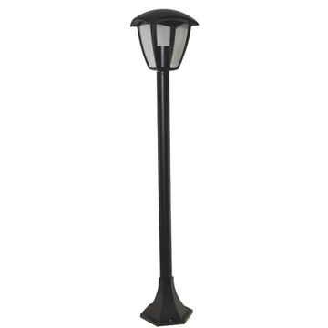 Słupek oświetleniowy prostokąt Surva Brolux E27 95 cm czarny