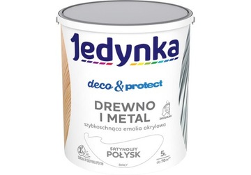 JEDYNKA EMALIA AKRYLOWA 5.0L BIAŁY SATYNOWY POŁYSK