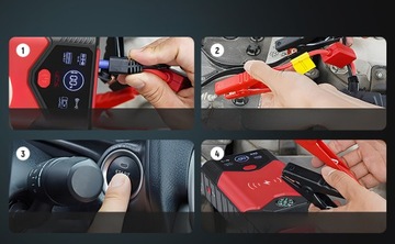 URZĄDZENIE ROZRUCHOWE/POWERBANK Jump Starter 20000mAh Booster Latarka 12V