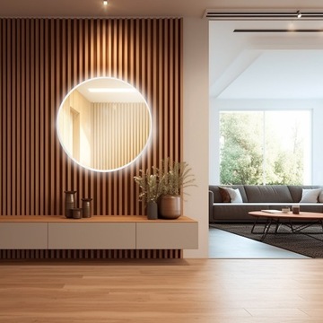 КРУГЛОЕ ЗЕРКАЛО С ПОДСВЕТКОЙ 100 СМ С ПОДСВЕТКОЙ ВАННАЯ КОМНАТА ГОСТИНАЯ СПАЛЬНЯ ГАРДЕРОБНАЯ ПЛАТЬЕ