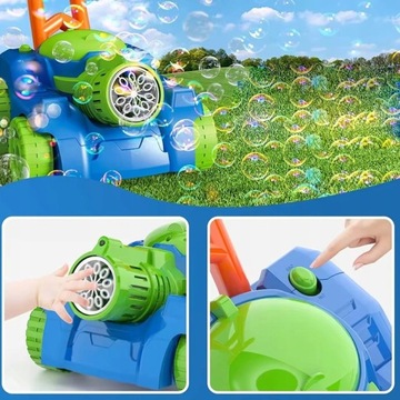 Косилка SOAP BUBBLE, на батарейках, светодиодная лампа для детей + BUBBLE LIQUID