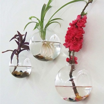 Стеклянная ваза для цветов на стену AQUARIUM BALL