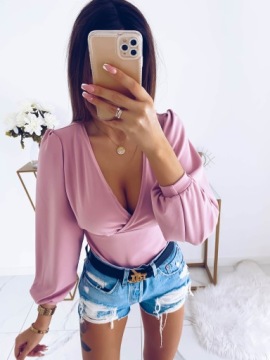 ЭЛЕГАНТНЫЕ ЖЕНСКИЕ БОДИ, МОДНЫЕ, Пышный вырез, ЦВЕТА