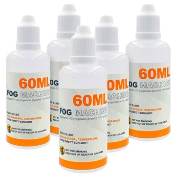 Płyn do wytwornic generatora dymu mgły dymiarki gęsty ciężki 5x60ML
