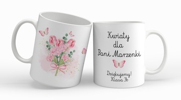 KUBEK DLA NAUCZYCIELKI personalizowany PODZIĘKOWANIE NA KONIEC ROKU