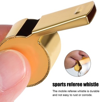 2 свистка из нержавеющей стали со шнурком