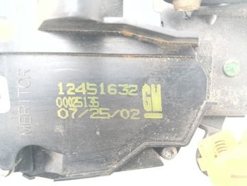 ZÁMEK DVEŘE PRAVÝ PŘEDNÍ 5 PIN CADILLAC CTS I (02-07) 12451632 EVROPA