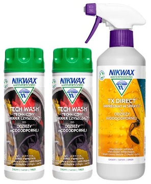 Nikwax Tech Wash 600ml + TX. Direct Spray-on 500ml
